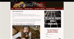 Desktop Screenshot of gettingstartedwithguitar.net